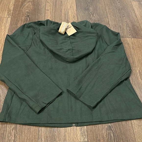 BloomChic Size L Olive Green Women's Hooded Jacket us 12 - Picture 3 of 5